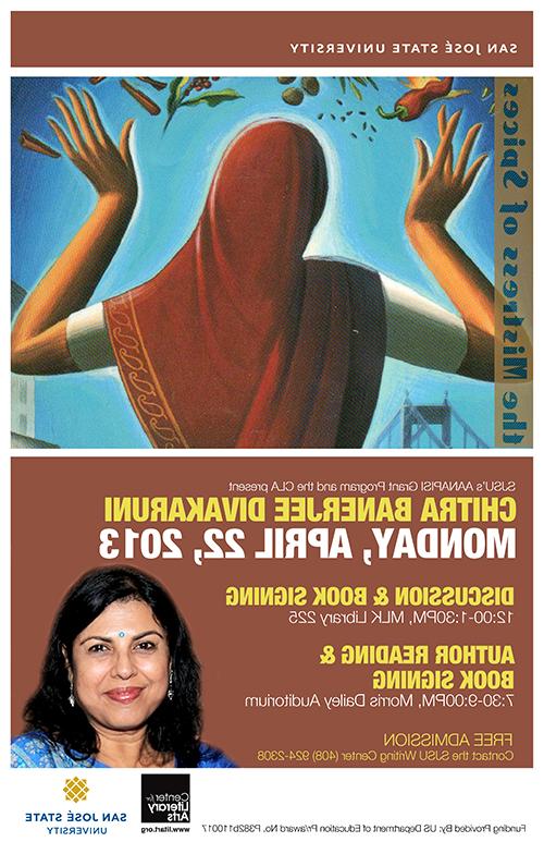 Chitra Banerjee Divakaruni Reading and Discussion Poster