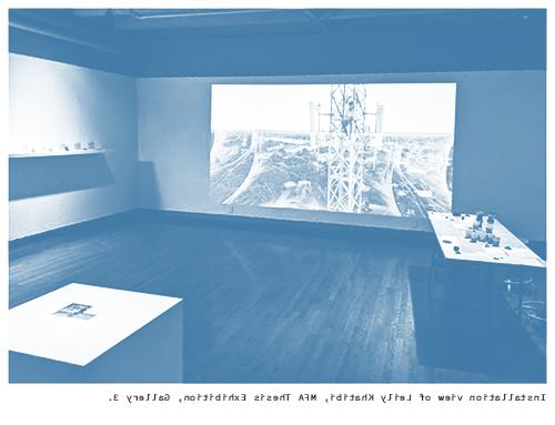 Photo of an exhibition in Gallery 3 in the Art Building.