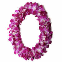 Flower lei necklace