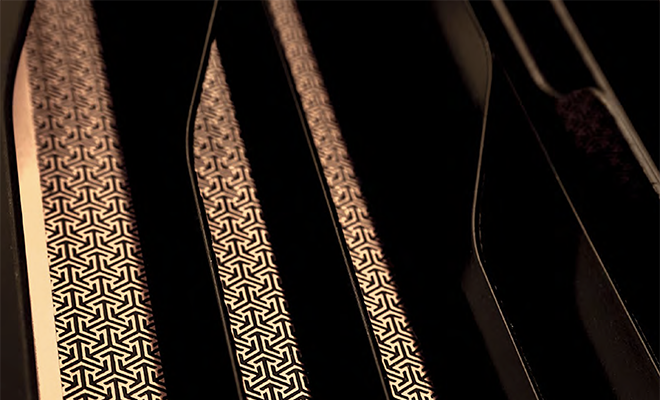 Intricate Designs inlaid in Metal