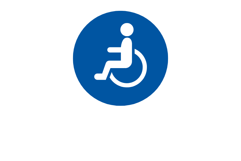 一个人在轮椅上的图标图形